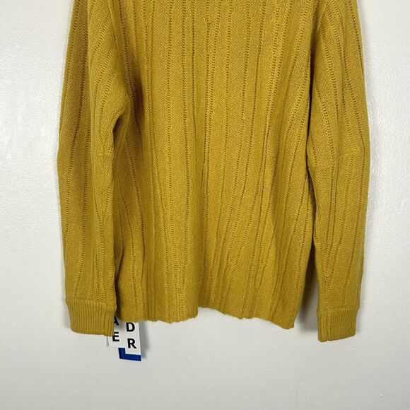 Ader Error Unisex Alpaca Heavy Knit Sweater Jumper Sz A2 2022 Fall Winter Yellow - Picture 13 of 15